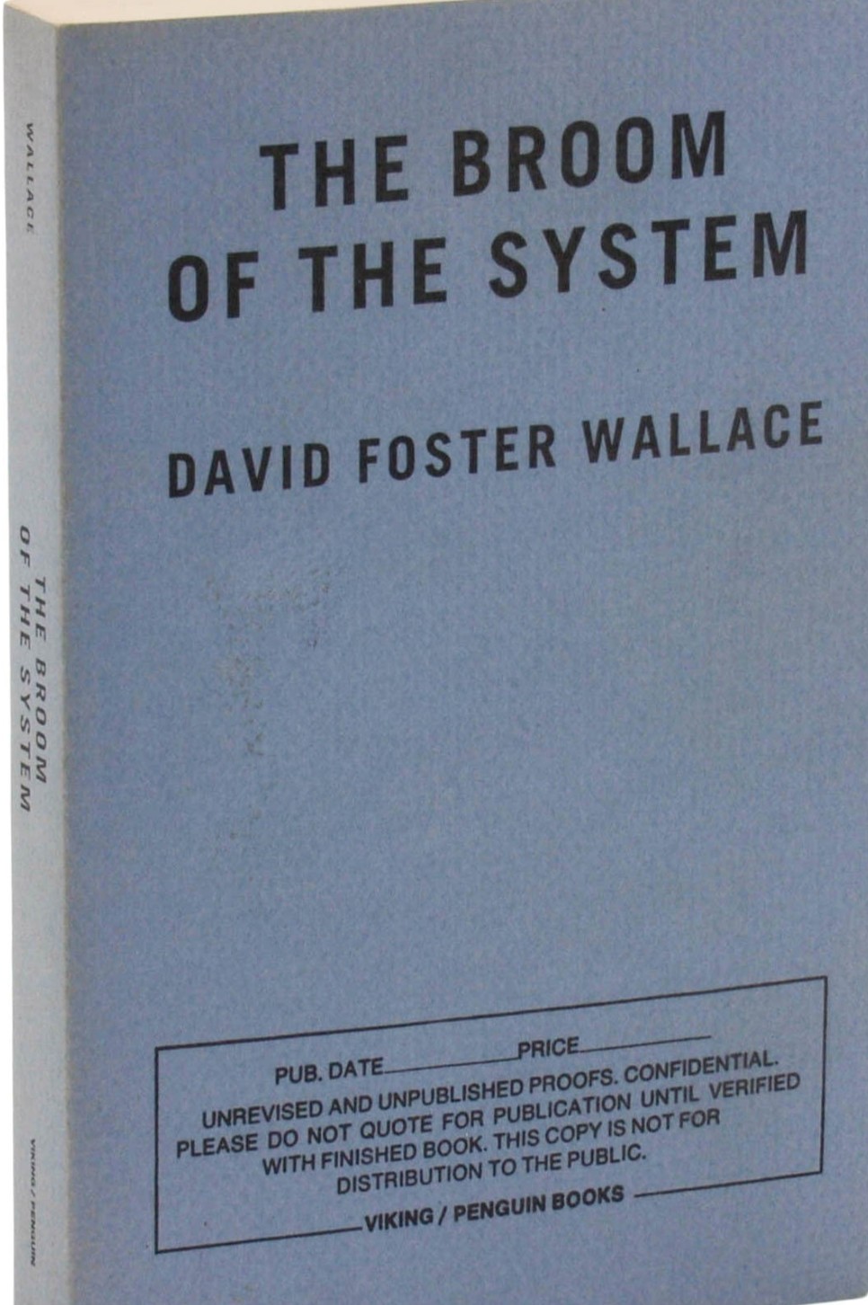 The Broom of the System Uncorrected Proof cover