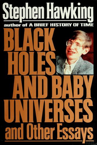 Black Holes And Baby Universes First print cover