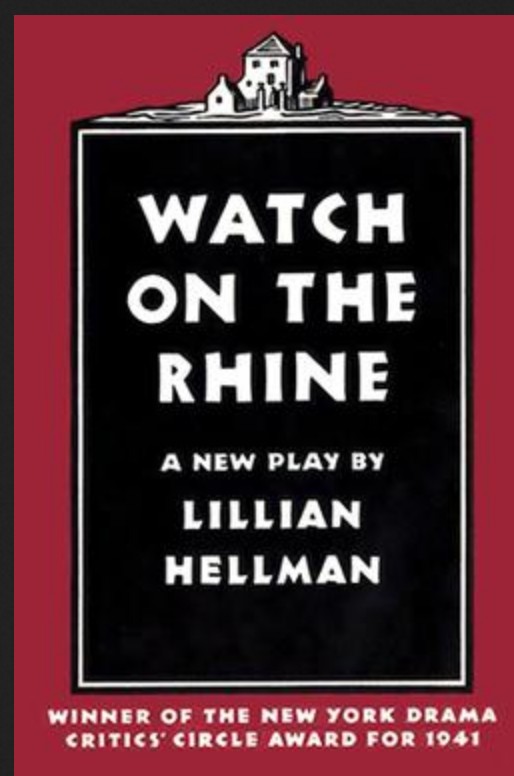 Watch On The Rhine First print cover