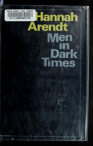 Men In Dark Times First edition, first printing cover