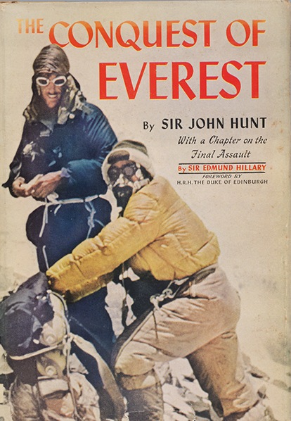 The Conquest Of Everest first American edition, first printing (E. P. Dutton, 1954) dust jacket