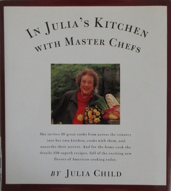 In Julia's Kitchen with Master Chefs first edition, first printing (Alfred A. Knopf, 1995) dust jacket