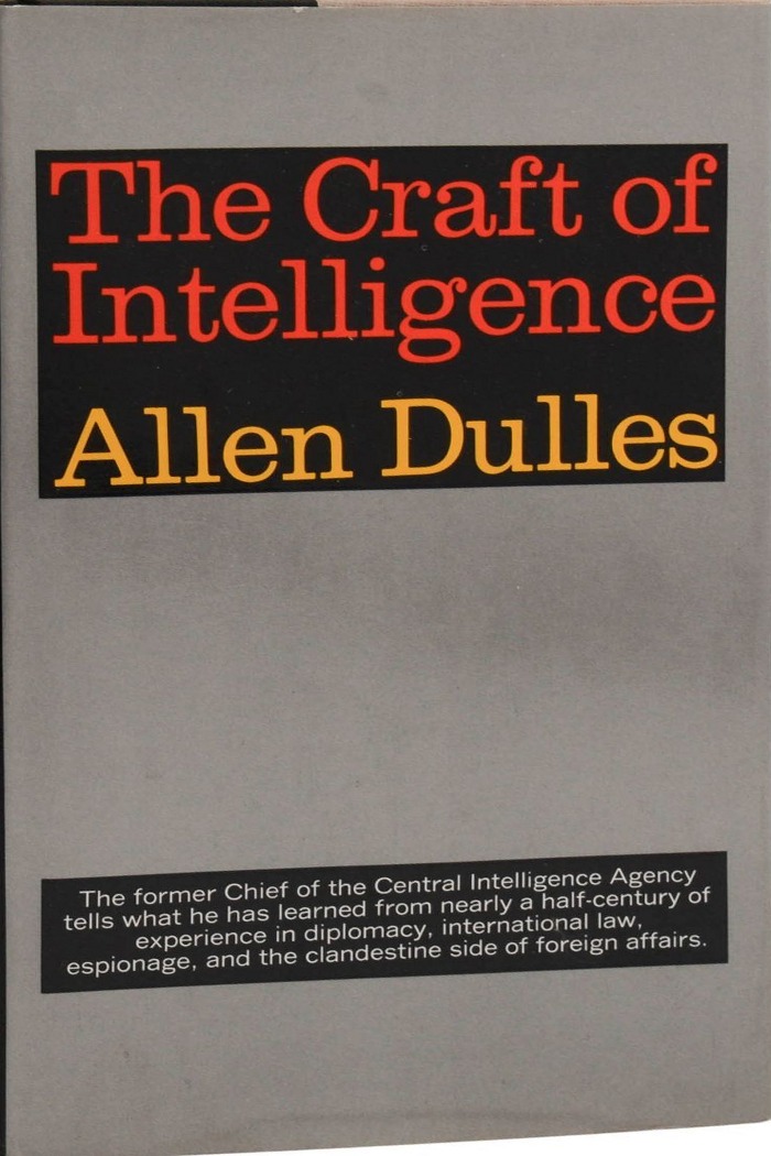 The Craft of Intelligence First edition, first printing cover