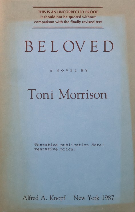 Beloved Uncorrected Proof cover