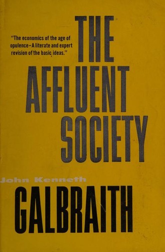 The Affluent Society First edition, first printing cover