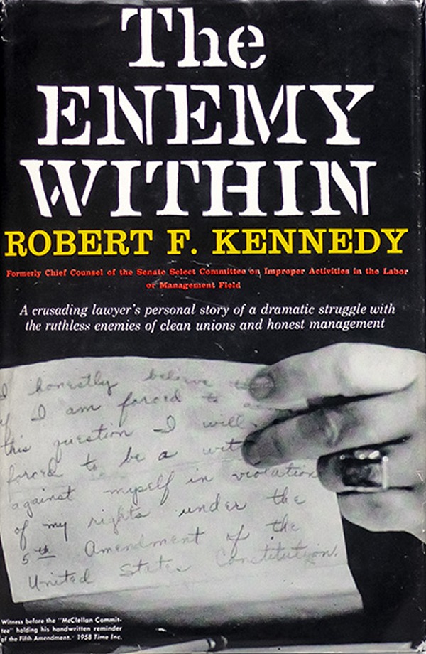 The Enemy Within first edition, first printing (A-K) (Harper & Brothers, 1960) dust jacket