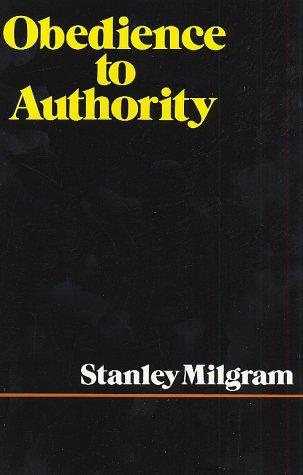 Obedience to Authority First edition, first printing cover