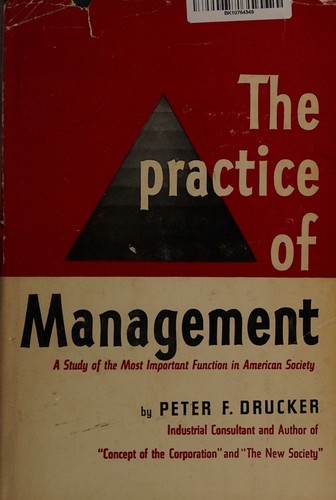 The Practice of Management First edition, first printing cover