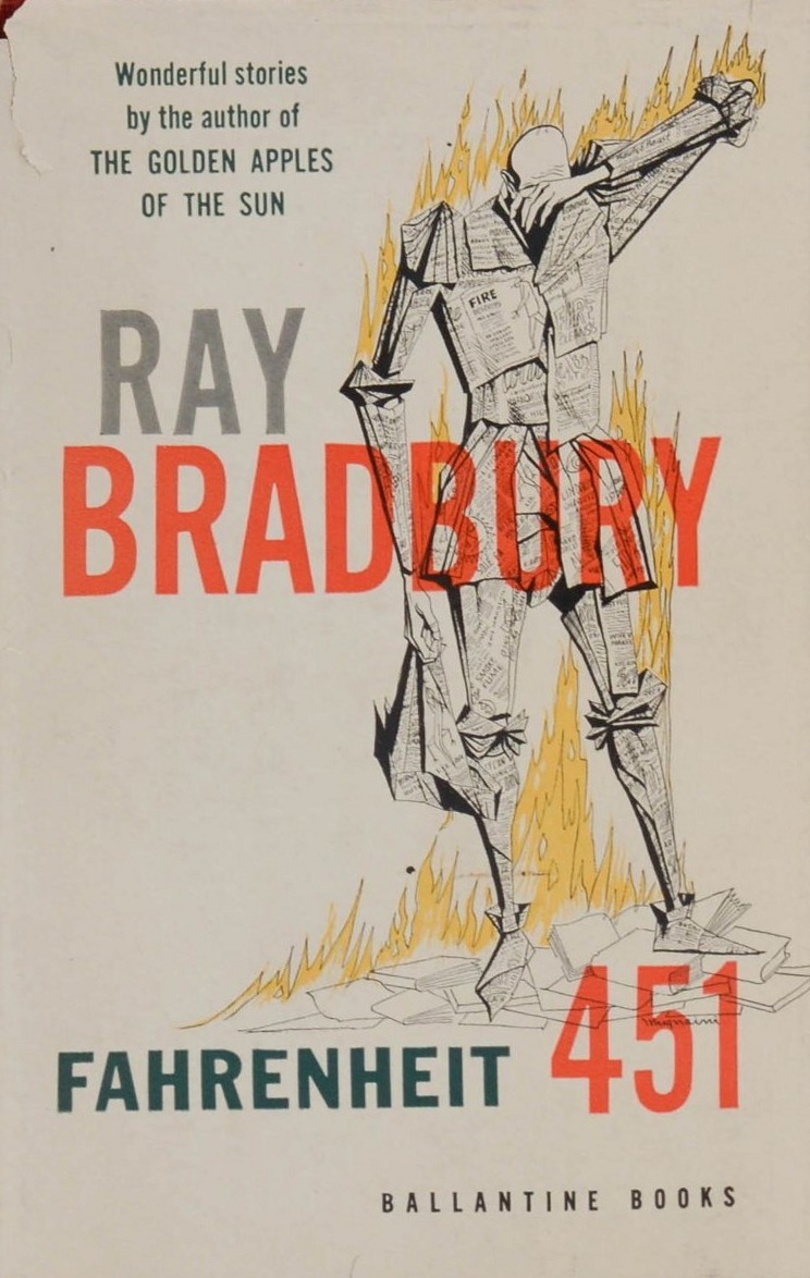 Fahrenheit 451 first edition, first printing (Ballantine Books, 1953) dust jacket