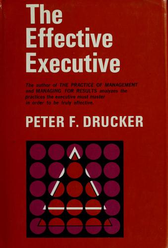 The Effective Executive First edition, first printing cover