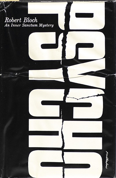 Psycho First edition, first printing cover