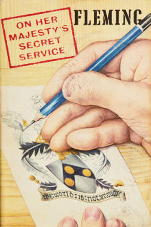 On Her Majesty's Secret Service first edition, first impression (Jonathan Cape, 1963) dust jacket