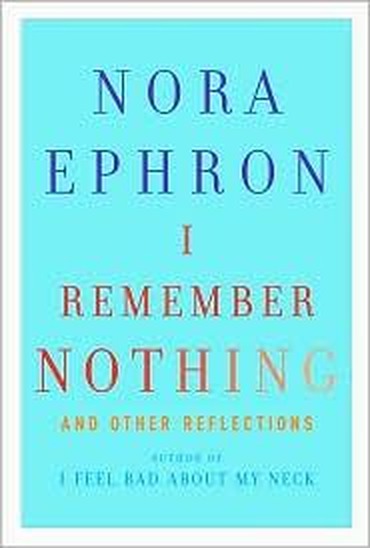 I Remember Nothing First edition, first printing cover