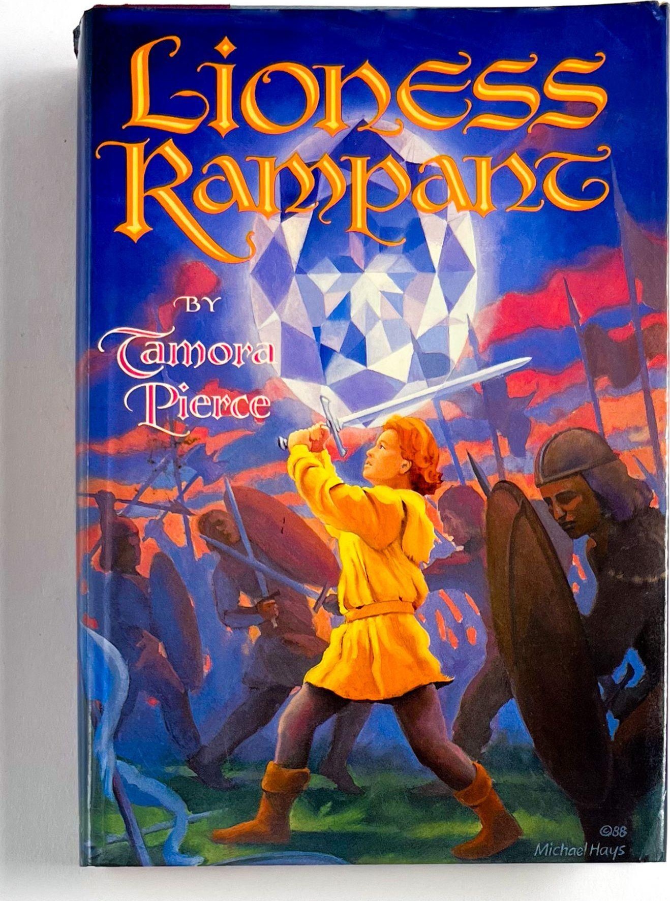 Lioness Rampant first edition, first printing (Atheneum, 1988) dust jacket