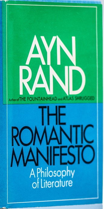 The Romantic Manifesto first edition, first printing (World Publishing, 1969) dust jacket