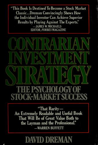 Contrarian Investment Strategy First edition, first printing cover