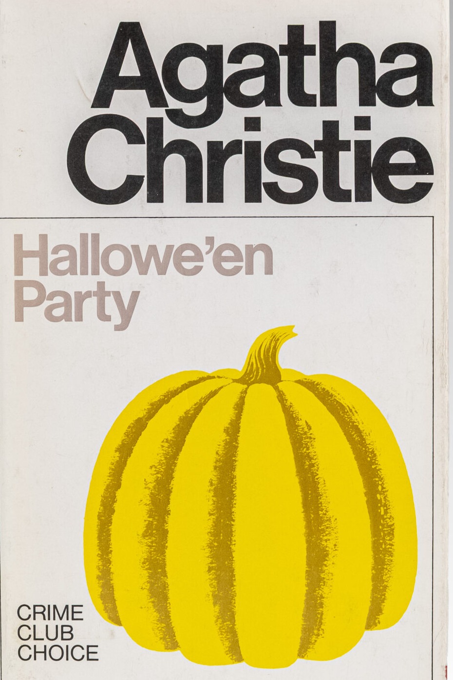 Hallowe'en Party First UK edition, first impression cover
