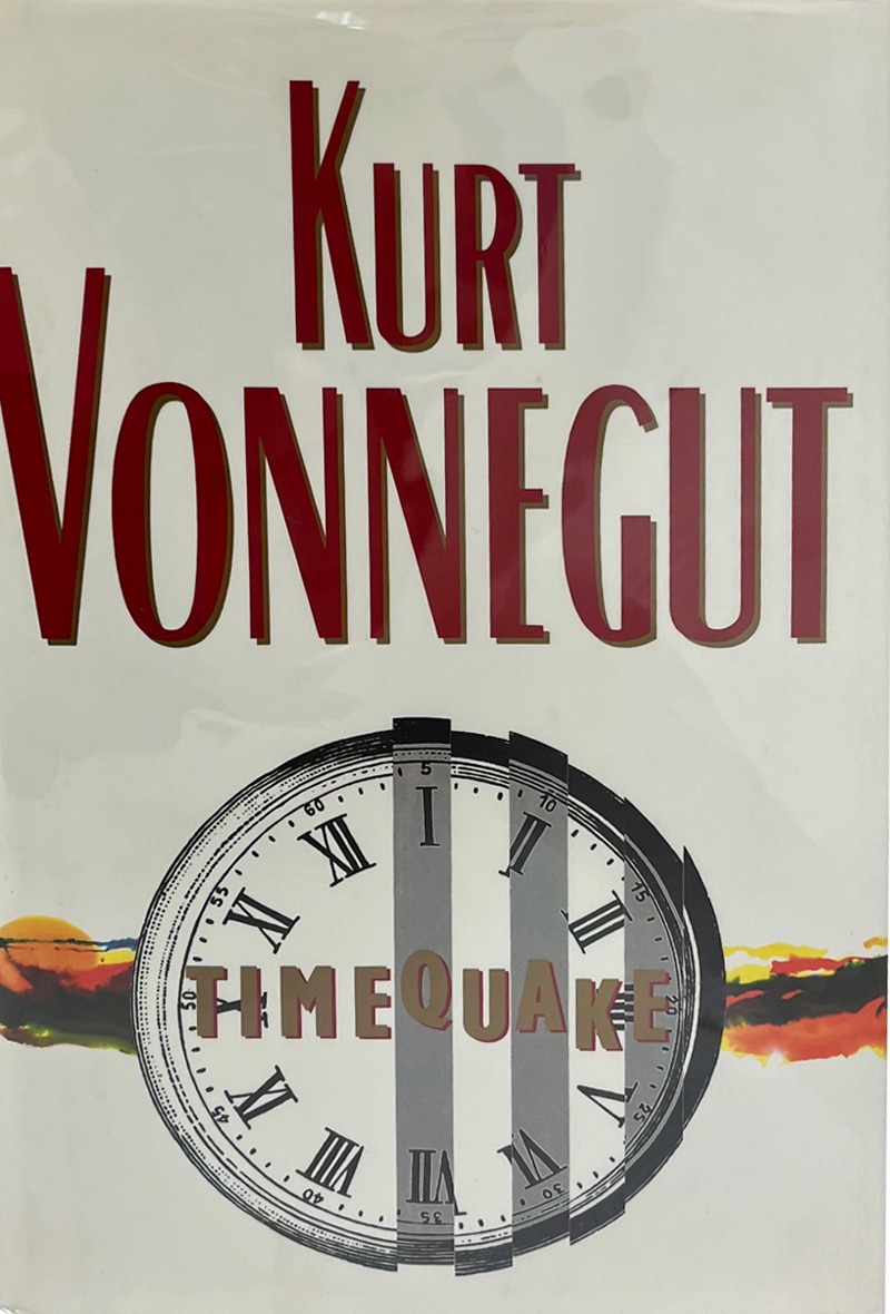 Timequake first edition, first printing (G. P. Putnam's Sons, 1997) dust jacket