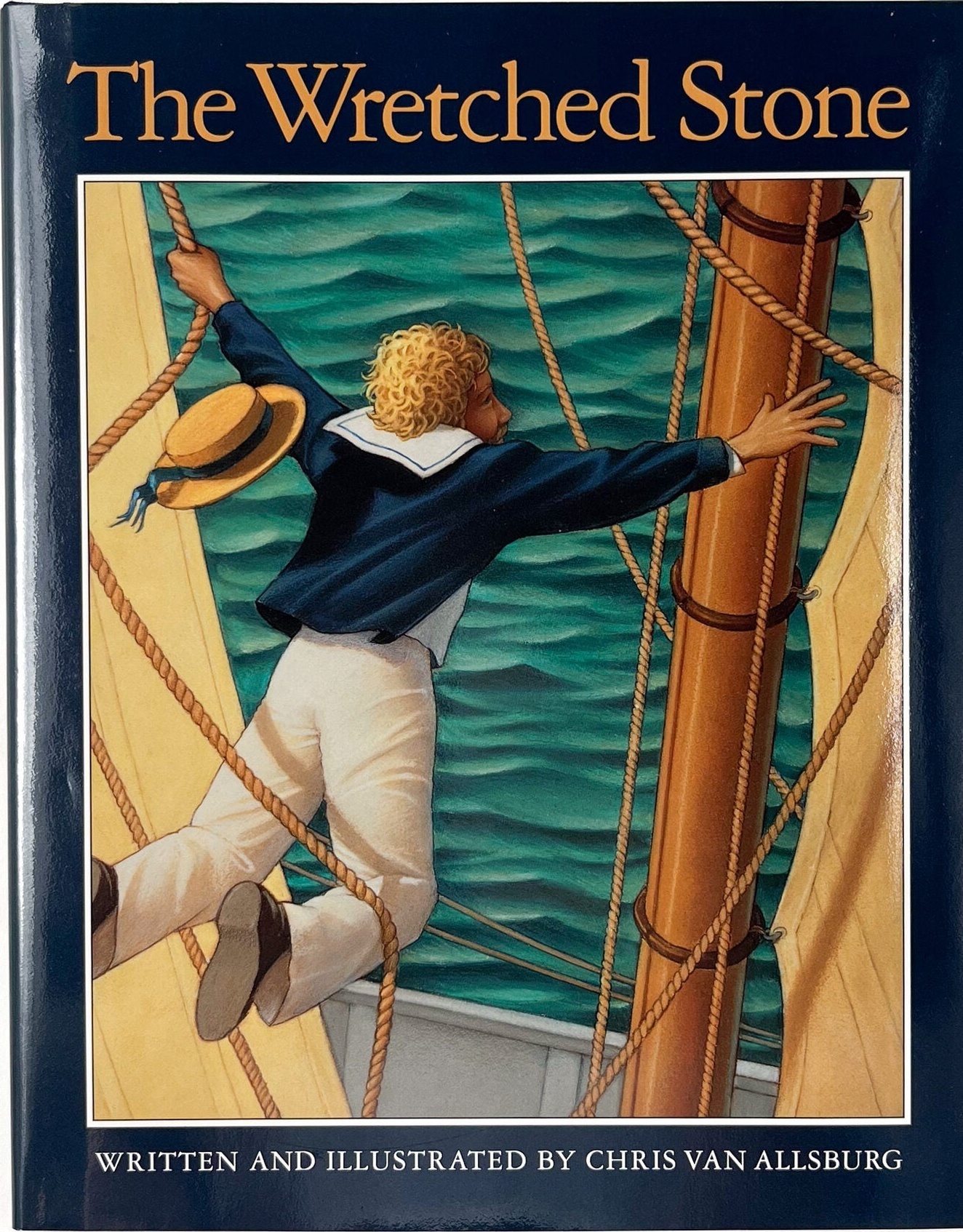 The Wretched Stone first edition, first printing (Houghton Mifflin, 1991) dust jacket