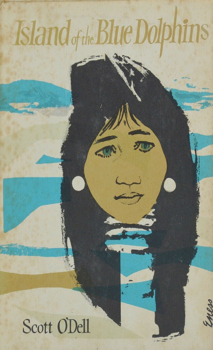 Island of the Blue Dolphins first edition, first printing (Houghton Mifflin, 1960) dust jacket