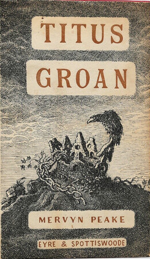 Titus Groan first UK edition, first impression (Eyre & Spottiswoode, 1946) dust jacket