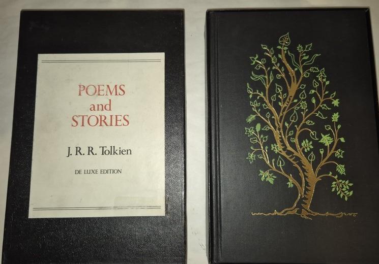 Poems and Stories first edition, first printing · deluxe boxed (George Allen & Unwin, 1980 · deluxe boxed edition) dust jacket