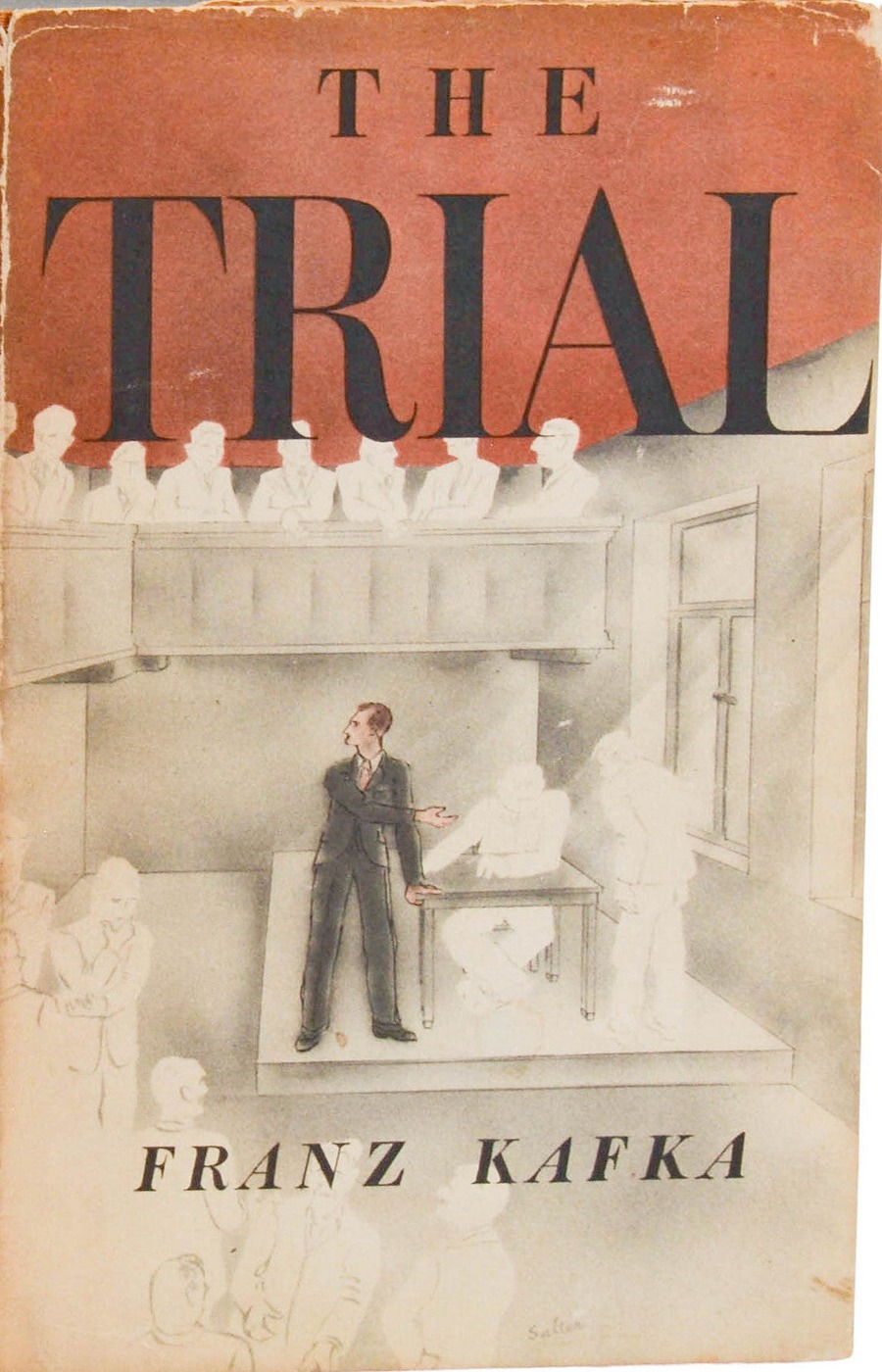 The Trial first American edition, first printing (Alfred A. Knopf, 1937) dust jacket
