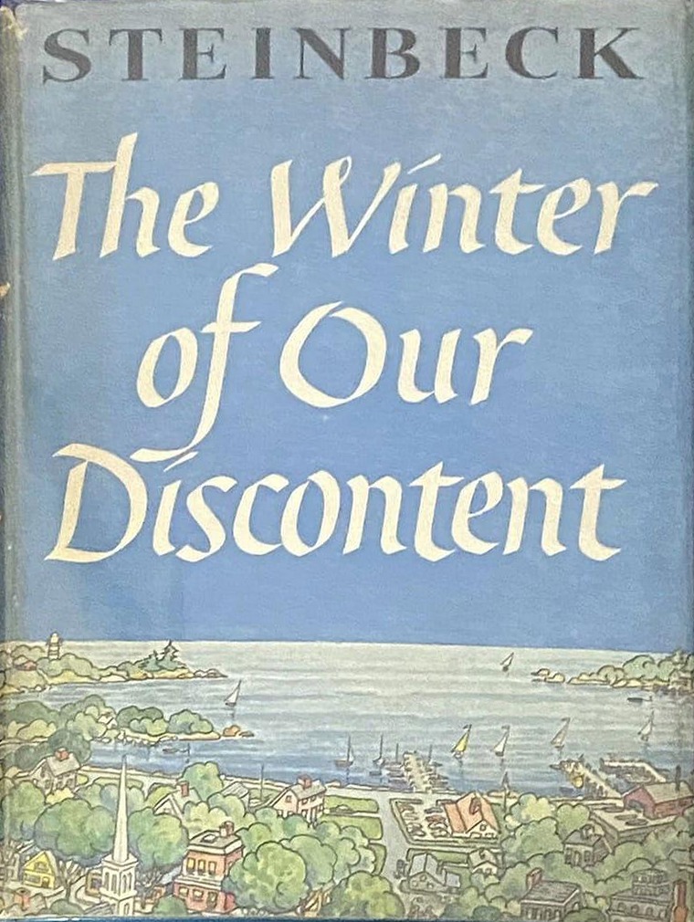 The Winter of Our Discontent first edition, first printing (Viking Press, 1961) dust jacket