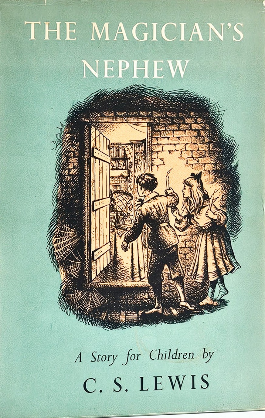 The Magician's Nephew first UK edition, first impression (The Bodley Head, 1955) dust jacket
