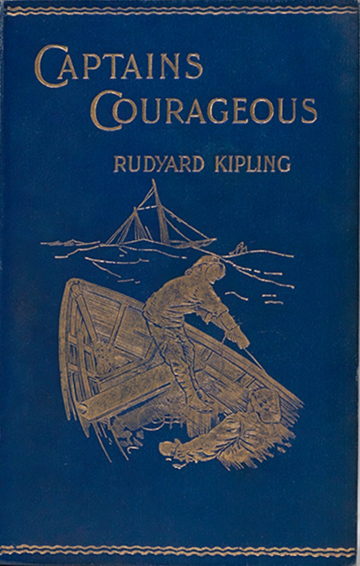 Captains Courageous first English edition, first impression (Macmillan, London, 1897) dust jacket