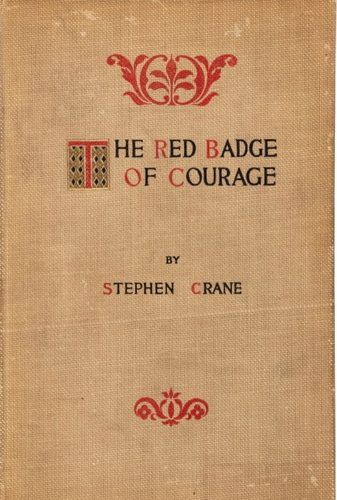 The Red Badge of Courage first edition, first printing (D. Appleton and Company, 1895) dust jacket