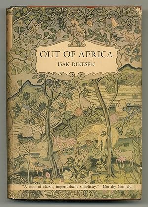 Out of Africa first US edition, first printing (Random House, 1938) dust jacket