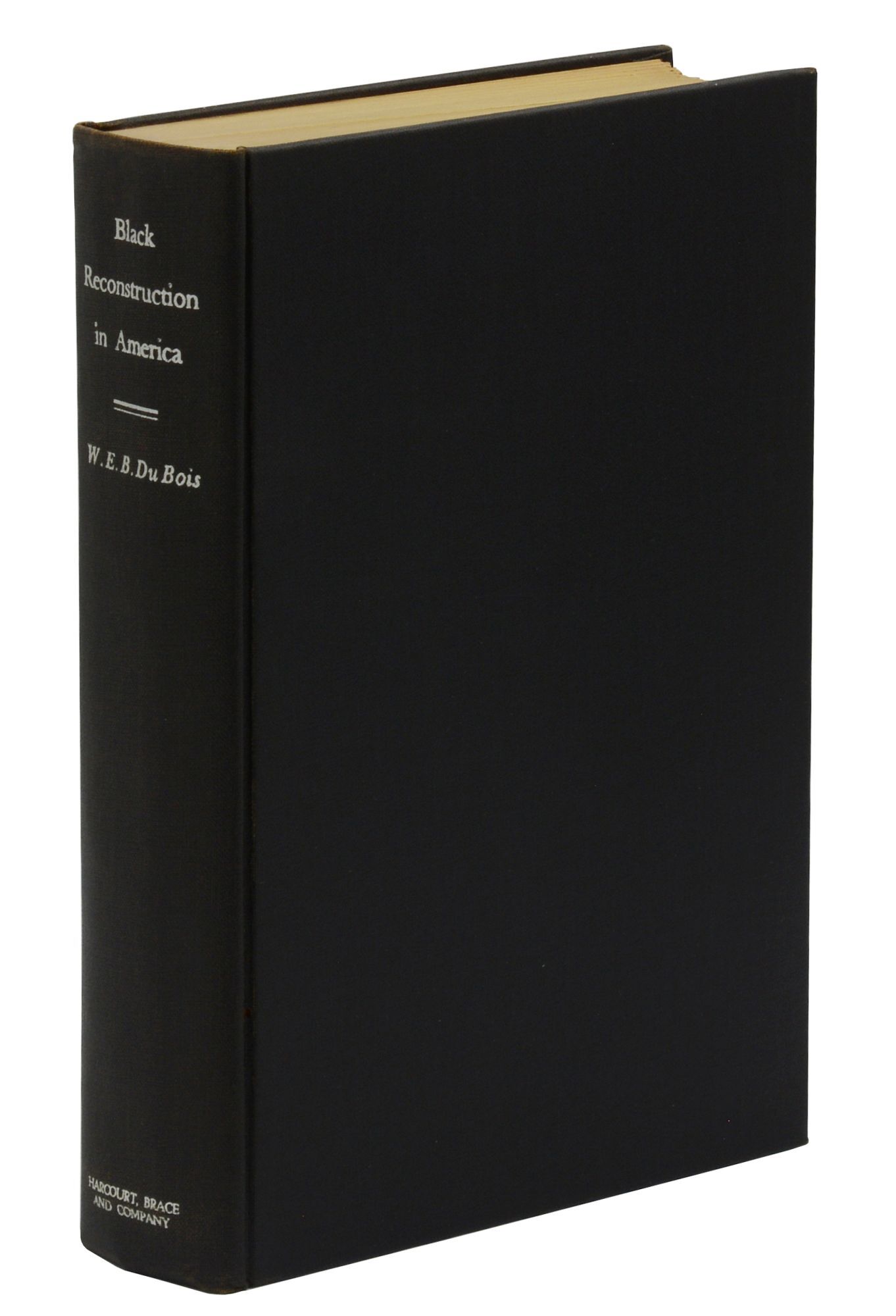 Black Reconstruction first edition, first printing (Harcourt, Brace, 1935) dust jacket