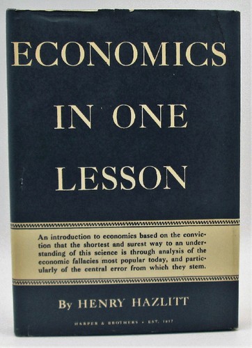 Economics in One Lesson First print cover