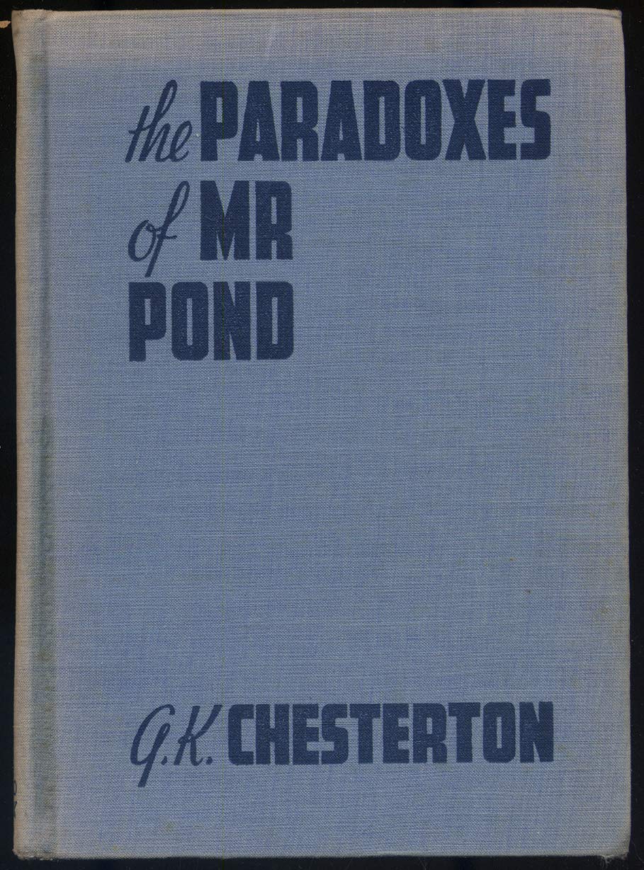 The Paradoxes of Mr. Pond First print cover